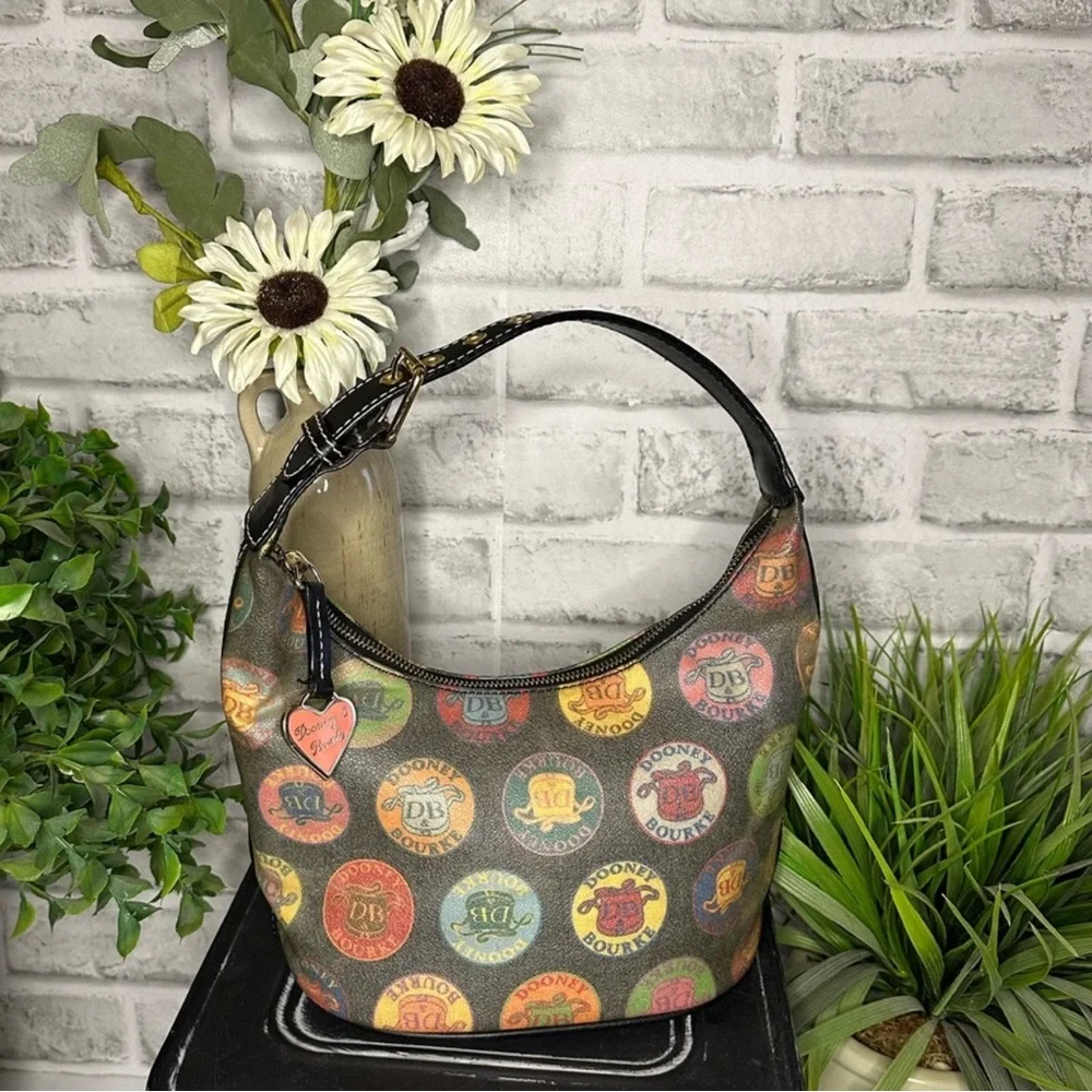 Dooney & Bourke Multicolor Hobo Bag VINTAGE Y2K - Picture 1 of 5